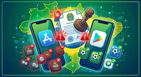 Brazil Ministry Notifies Apple and Google on Illegal Betting Apps