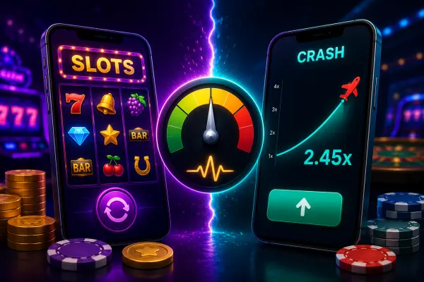 High vs Low Volatility in Mobile Slots and Crash Games