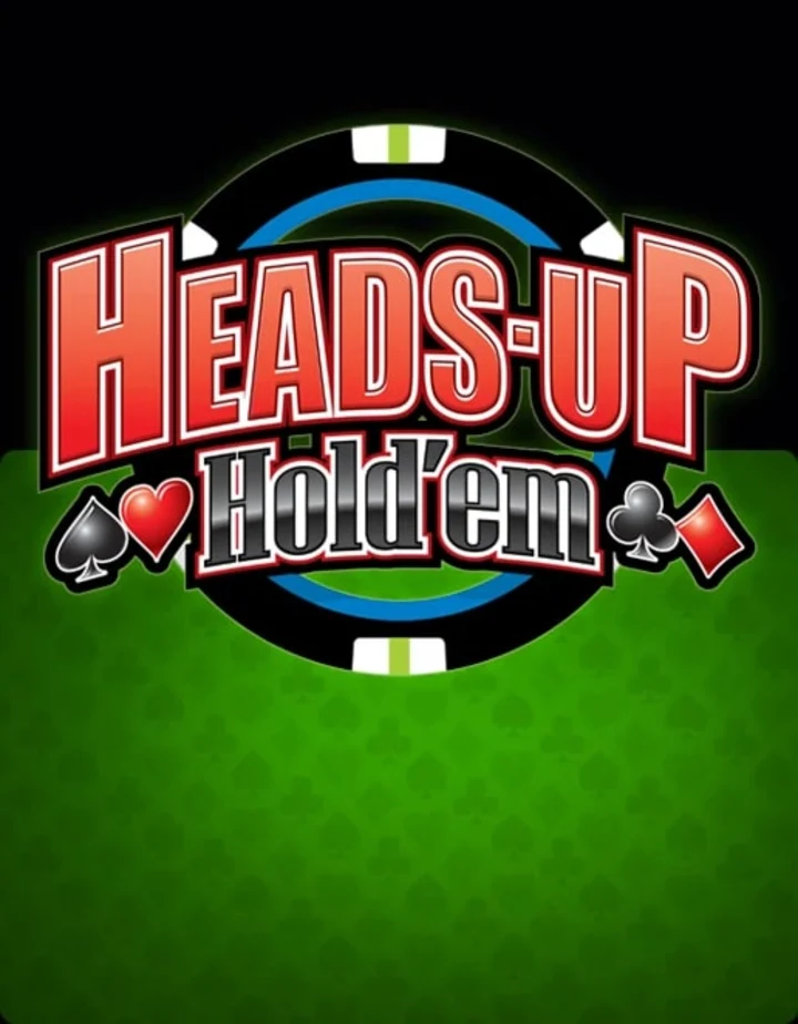 Heads Up Hold'em table with cards and chips