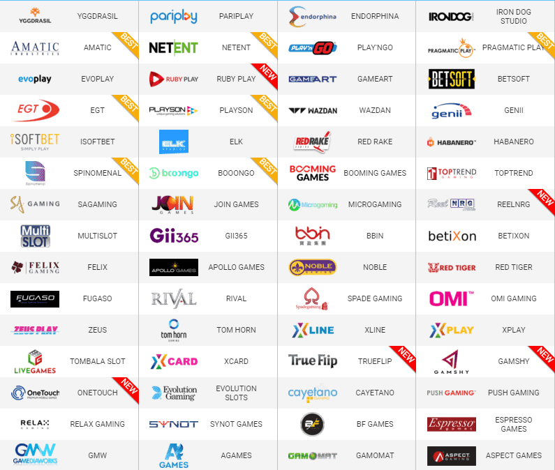 Casino Games Software Providers - Full List Casino Games Software Providers - Full List