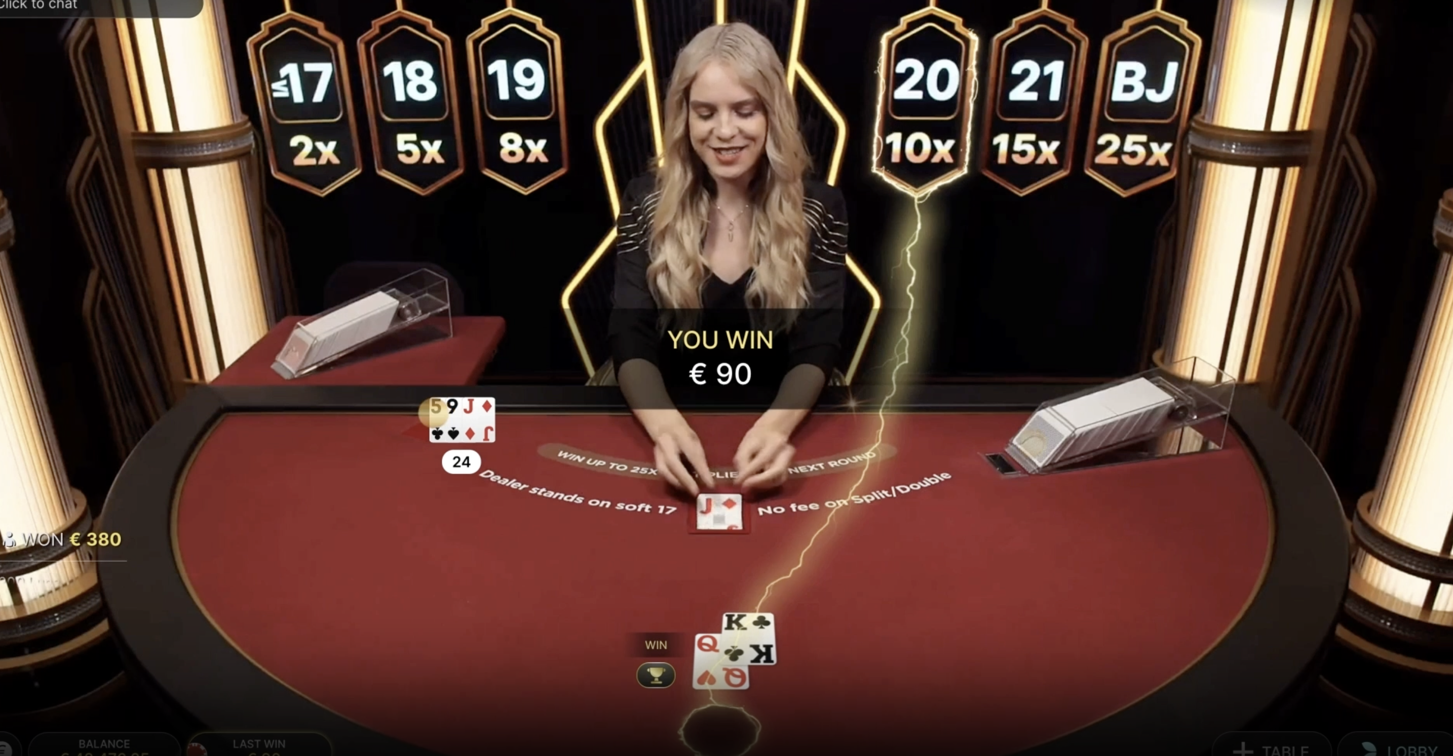 Lightning Blackjack Rules and Gameplay