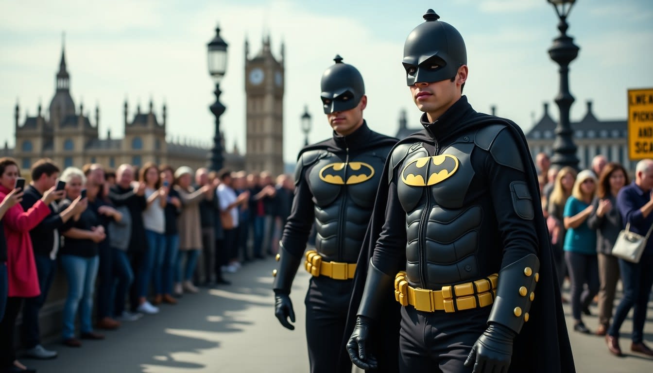 Batman e Robin quebram anel de jogos de azar em Londres