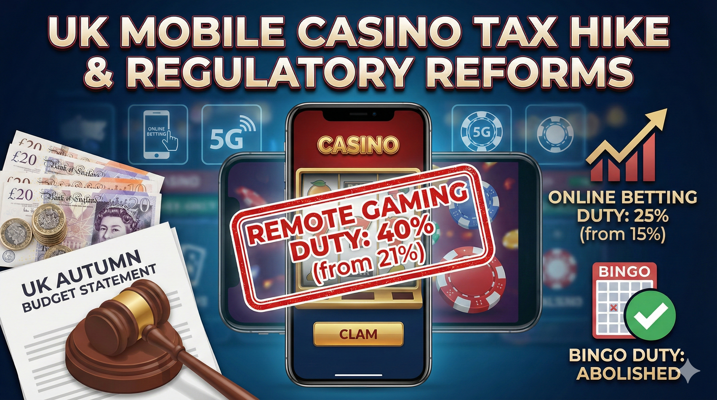 UK Treasury Hikes Online Gambling Taxes