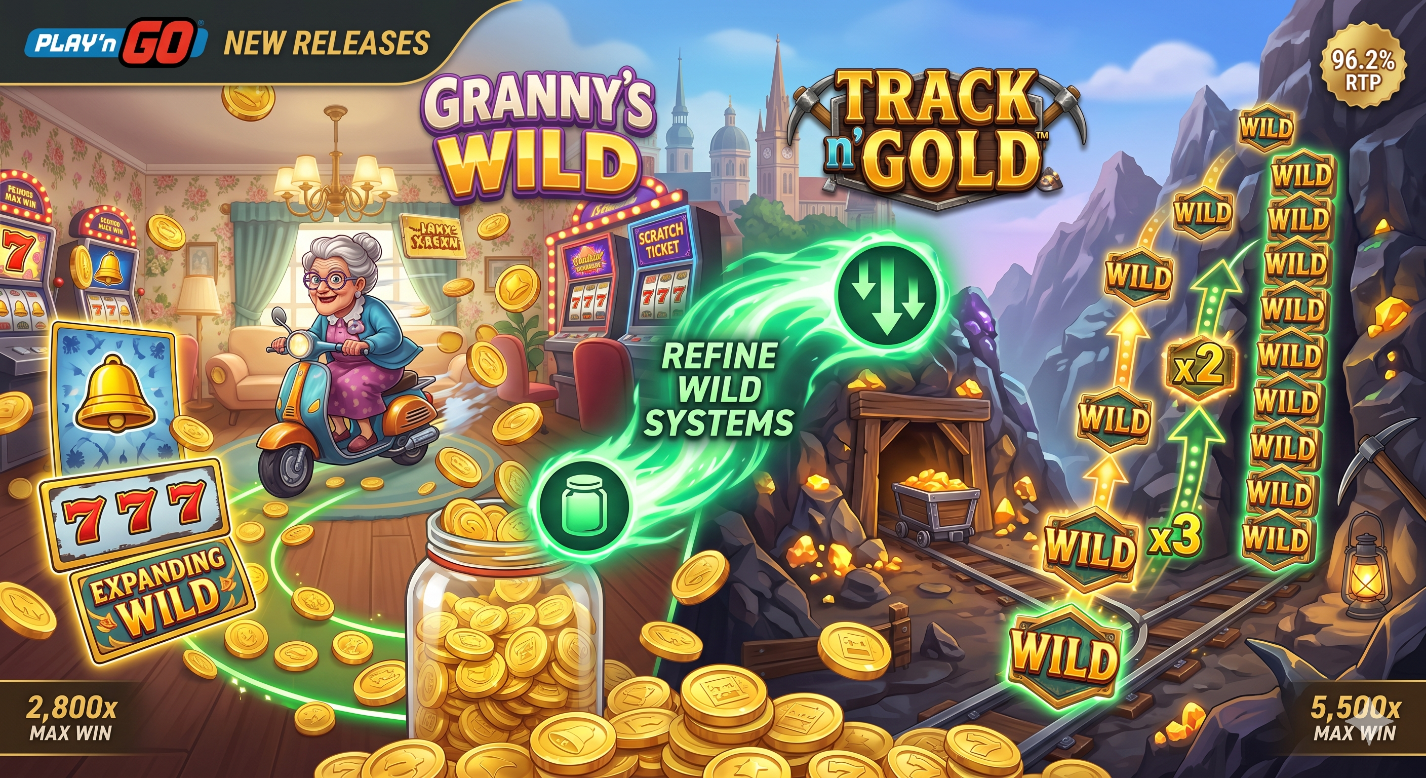 Play'n GO Releases Dual High-Volatility Slots with Wild Mechanics