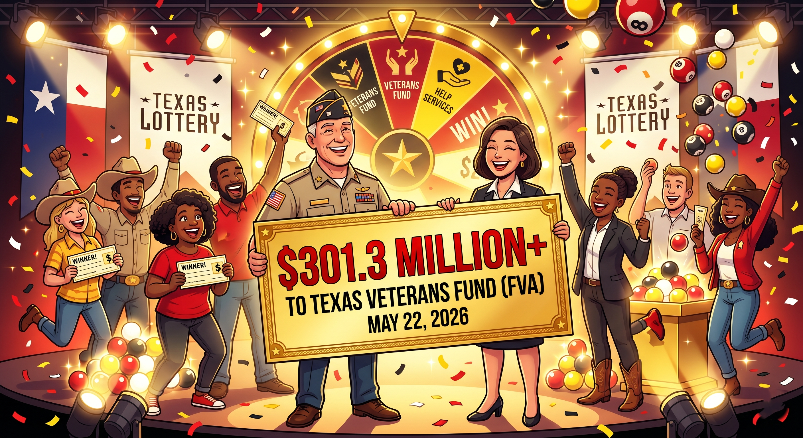 Texas Lottery Surpasses $300 Million for Veterans Assistance