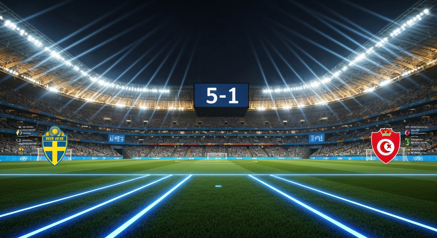 Sweden Thrash Tunisia 5-1 in World Cup 2026 Opener