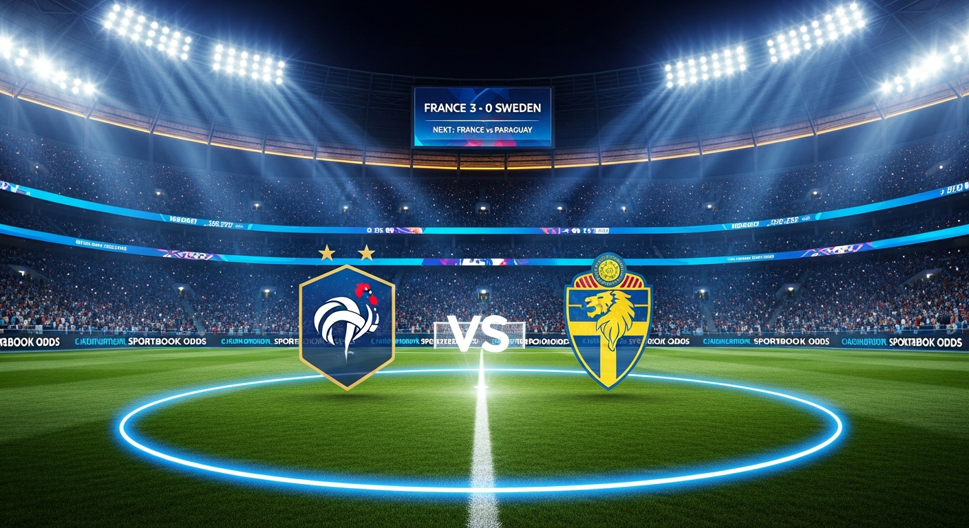 Mbappé Sets Knockout Record as France Defeats Sweden 3-0
