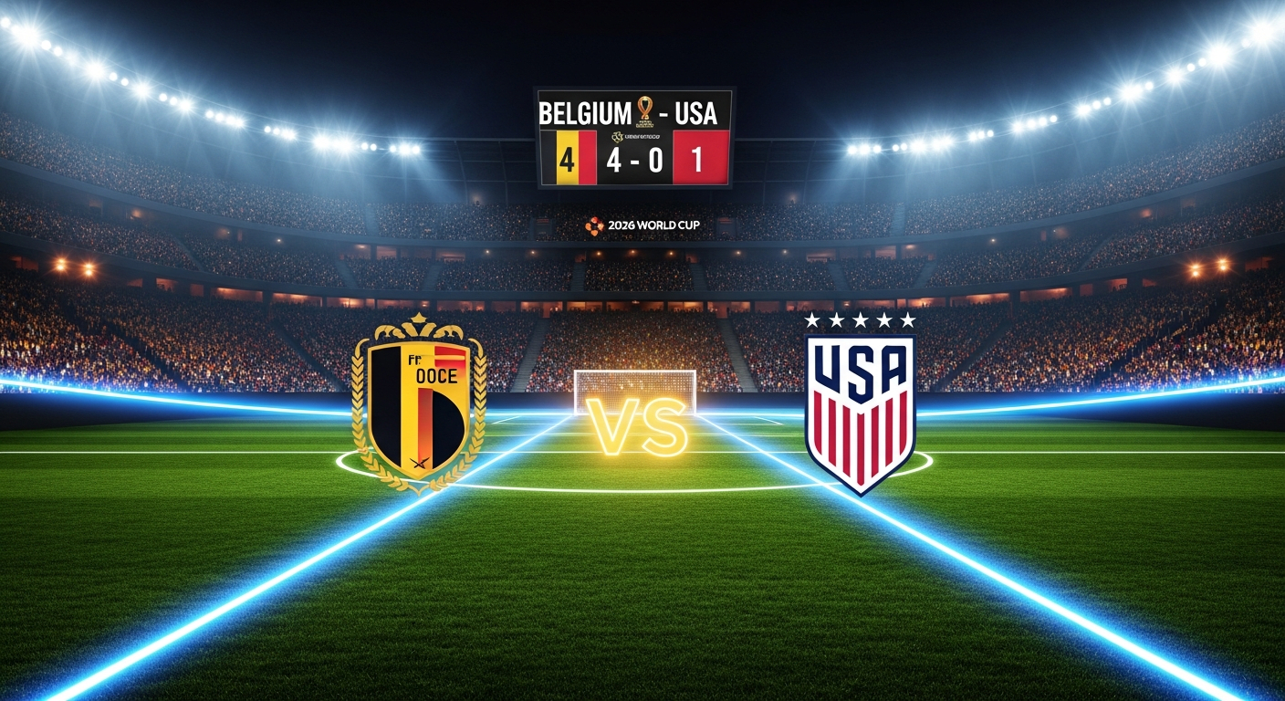 Belgium Eliminates United States 4-1 at 2026 World Cup