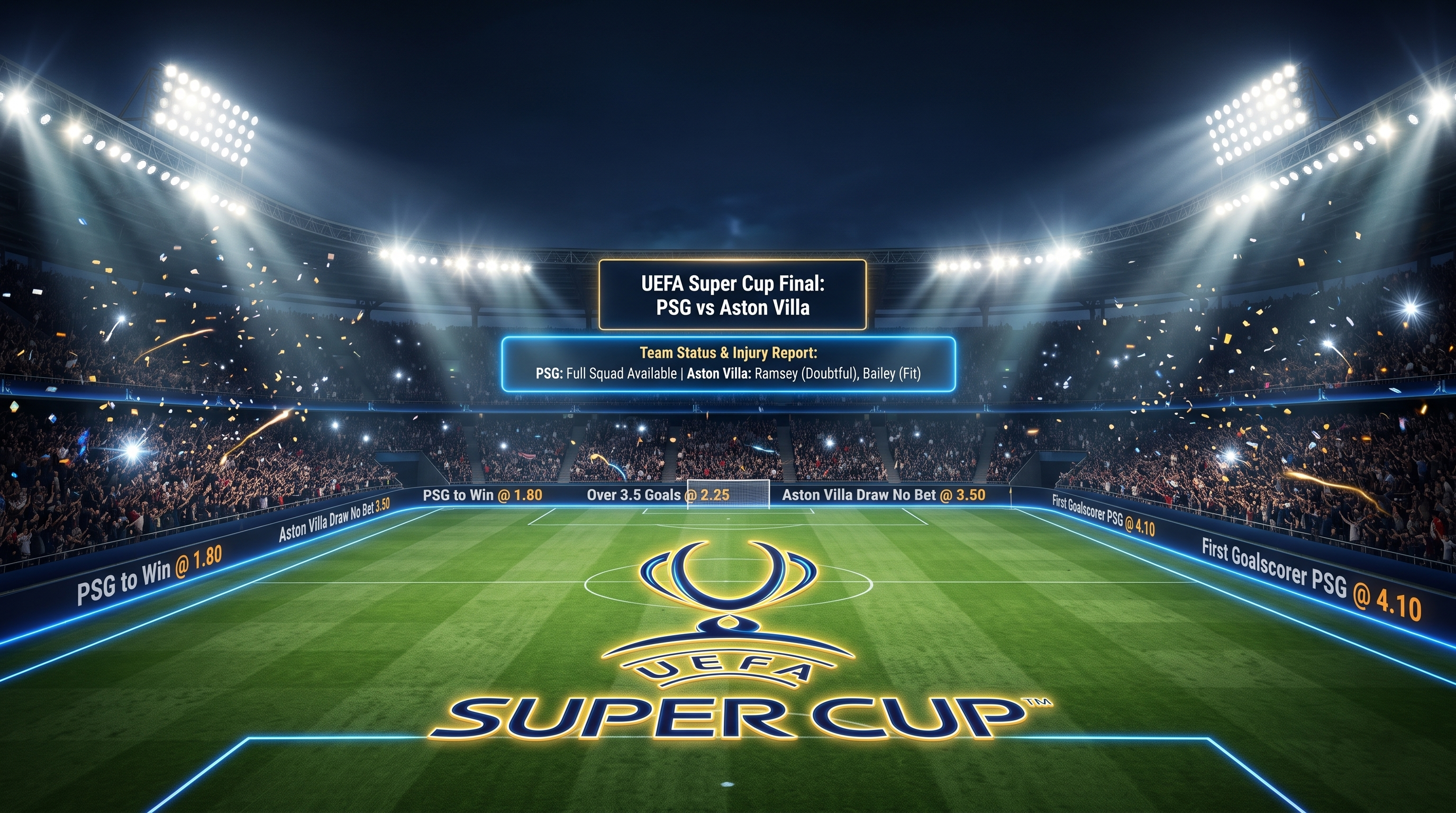 PSG Faces Aston Villa in 2026 UEFA Super Cup