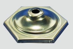 LAMPEKAPPE 6-KANT MESSING 4,2CM