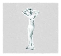 TINNFIGUR STÅENDE DAME