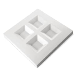 FUSINGFORM 4 KVADRATER TALLERKEN, 35x35x3,5 CM