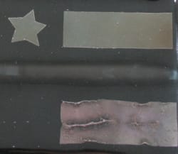 DIKROSLIDE 20x20CM KLAR-RØD DIKROISK FOR ALLE TYPE