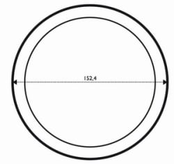 FASETT SIRKEL 15,24 cm