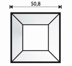 FASETT SPEIL 5,08 cm x 5,08 cm