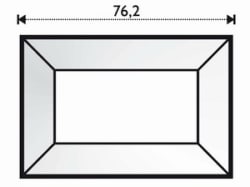 FASETT SPEIL 5,08 cm x 7,62 cm
