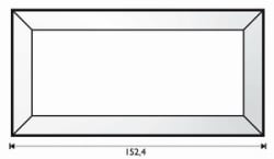 FASETT SPEIL 7,62 cm x 15,24 cm