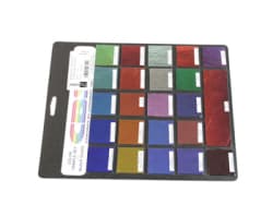 COE90 DIKROISK PÅ SORT PRØVESETT 23 STK 4X4CM