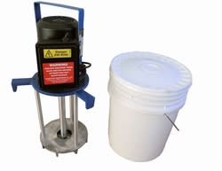 GLASURMIKSER MED OVERBELASTNINGSVERN BØTTE 25L