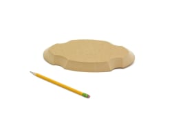 OVAL PRESSFORM PLAQUE 125X250MM  I TRE