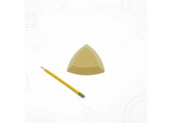 SPHERISK TREKANTET PRESSFORM 125MM I TRE