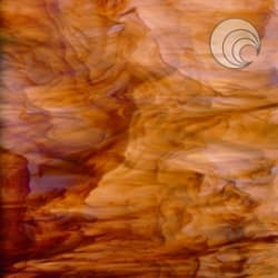 HVIT MED SKYER I MØRK RAV 122x61CM