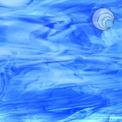 HIMMELBLÅ M/SKYER M BLÅ/HV 122x61 CM