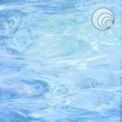 HVIT/KOLONI BLÅ TRANSLUCENT 122X61 CM