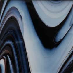 LAKRIS SORT/HVIT OPAL ART 122X61C