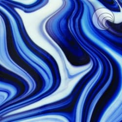 FIRELIGHT DYP BLÅ OPAL ART  122X61C