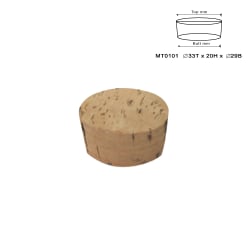 KORK NATUR 33/29X20