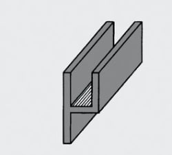 U-BLY FLAT MED KANTSTAG 8x4MM 2 M/STK. CA 86 STK
