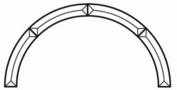FASETT BUE RADIUS 30,5cm 4 STK