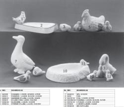 2 FUGLER, L=16CM, B=11CM, H=10CM
