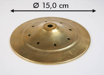 LAMPEKAPPE MESSING MED ROMBISKE HULL Ø=15,0 CM