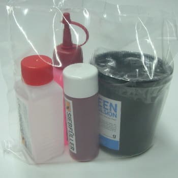 SILKETRYKK KJEMIKALIESETT I 4