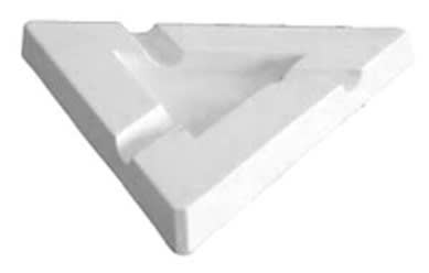 FUSINGFORM ASKEBEGER TRIANGEL Ø=25x21 / H=1.5 CM