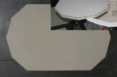 BRENNPLATE HUL 610x980x32 MM 1000°C FOR EVENHEAT G