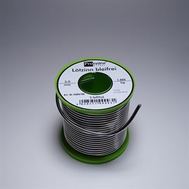 LODDETINN 97%TINN/3%KOBBER RUND 3MM 1000G RULL