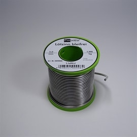 LODDETINN 99%TINN/1%KOBBER RUND 3MM 1000G RULL