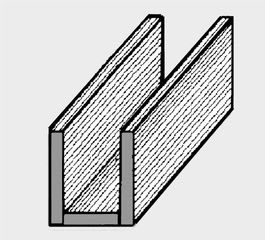 U-BLY FLAT 4x4 MM 2 M/STK. 50KG KASSE=CA. 231 STK.