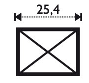 FASETT BLYANT 1,91 cm x 2,54 cm