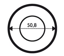 FASETT SIRKEL 5,08 cm