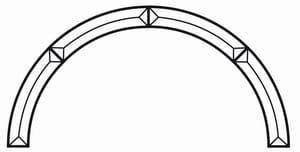 FASETT BUE RADIUS 30,5cm 4 STK