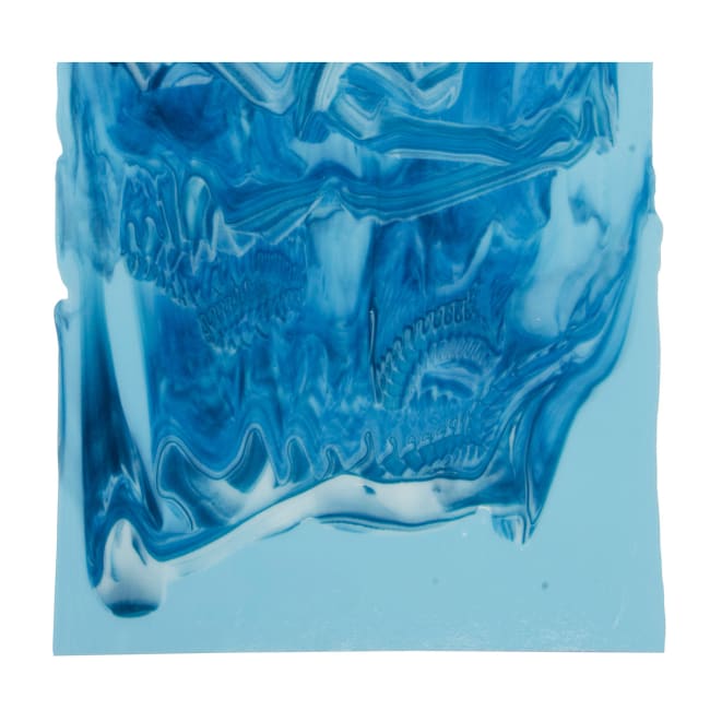 BLÅ STÅLIS HVIT GRAFFITI DBLR. F