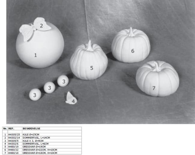 SOMMERFUGL, L=6CM, B=7CM