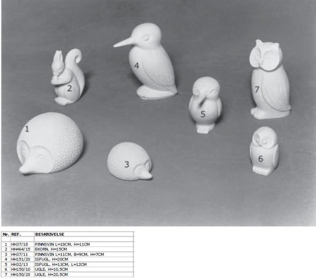 ISFUGL. H=13CM, L=12CM