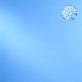 LYSE BLÅ OPALESCENT       122x61CM