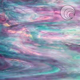 BLÅ/HVIT/ROAS PEARL OPAL  122x61CM