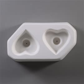 STØPEFORM HJERTE KNAPP    Ø5CM PR STK